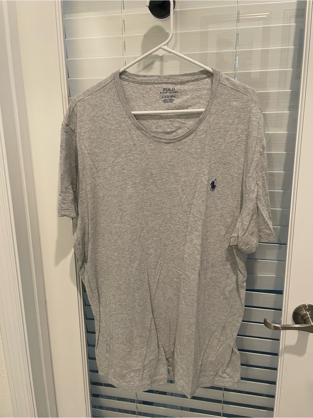 Polo by Ralph Lauren Light Gray Crew Neck Tee with Navy Pony